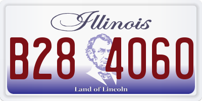 IL license plate B284060