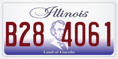 IL license plate B284061