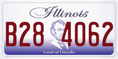 IL license plate B284062