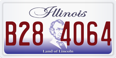 IL license plate B284064