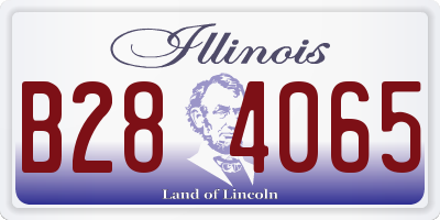 IL license plate B284065