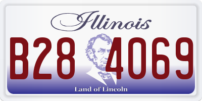 IL license plate B284069