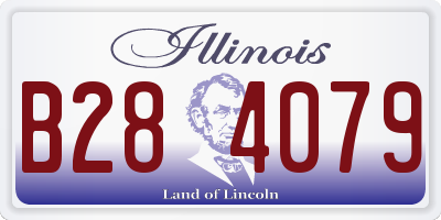 IL license plate B284079