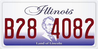 IL license plate B284082