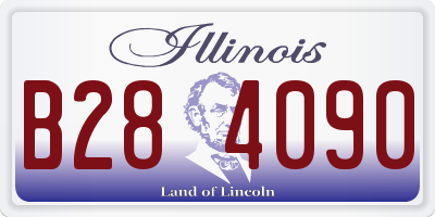 IL license plate B284090