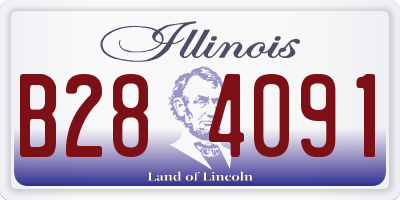 IL license plate B284091