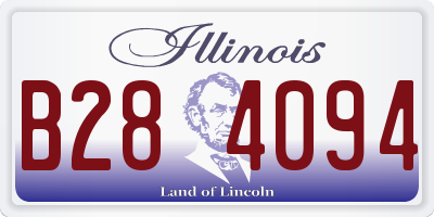 IL license plate B284094