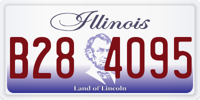 IL license plate B284095