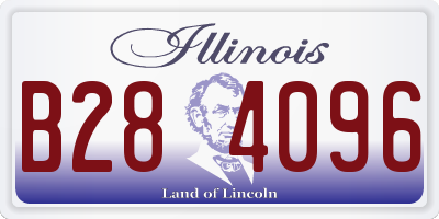 IL license plate B284096