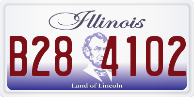 IL license plate B284102