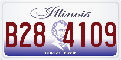 IL license plate B284109
