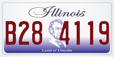 IL license plate B284119