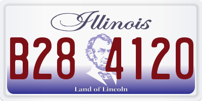 IL license plate B284120