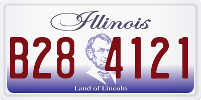 IL license plate B284121