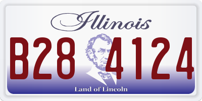 IL license plate B284124