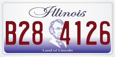 IL license plate B284126
