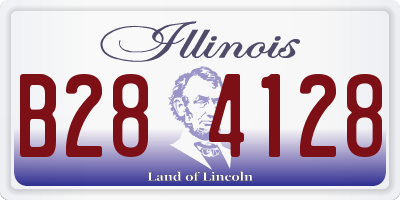 IL license plate B284128