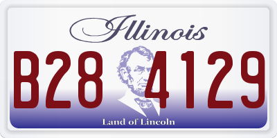 IL license plate B284129
