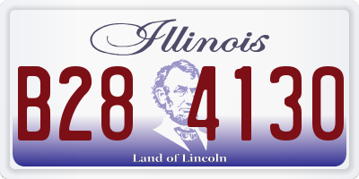 IL license plate B284130