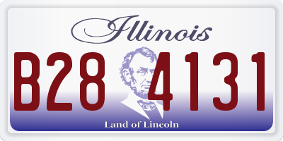 IL license plate B284131