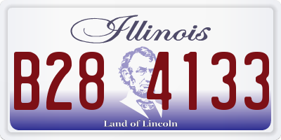 IL license plate B284133