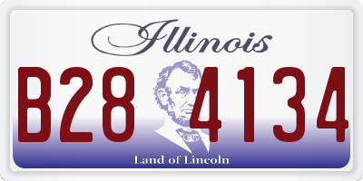 IL license plate B284134