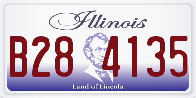 IL license plate B284135
