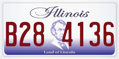 IL license plate B284136