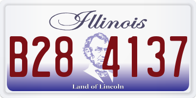 IL license plate B284137