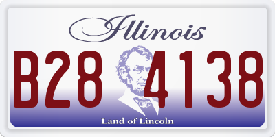IL license plate B284138