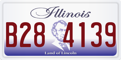 IL license plate B284139