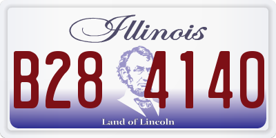IL license plate B284140