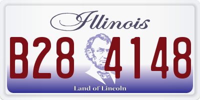 IL license plate B284148