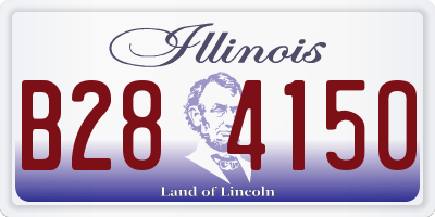 IL license plate B284150