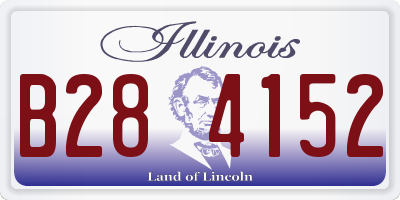 IL license plate B284152