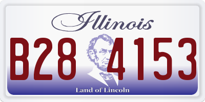 IL license plate B284153