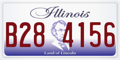 IL license plate B284156