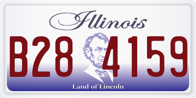 IL license plate B284159