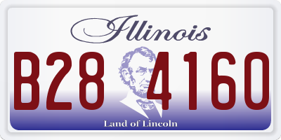 IL license plate B284160