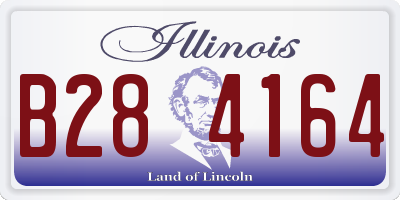 IL license plate B284164