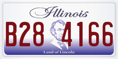IL license plate B284166