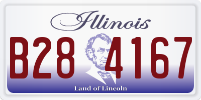 IL license plate B284167