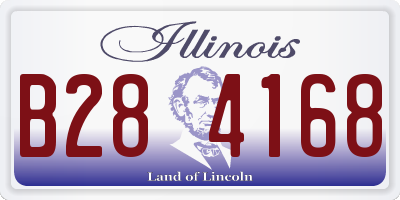 IL license plate B284168