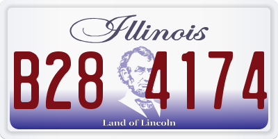 IL license plate B284174