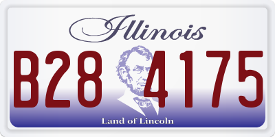 IL license plate B284175