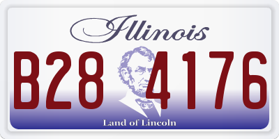 IL license plate B284176
