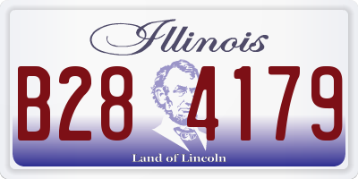 IL license plate B284179