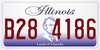 IL license plate B284186