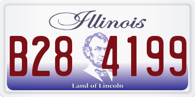 IL license plate B284199