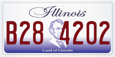 IL license plate B284202